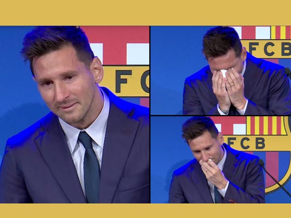 Emotional Messi In Tears As He Bid Farewell to FC Barcelona